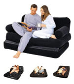 Надувной диван-трансформер, 188х152х64см.