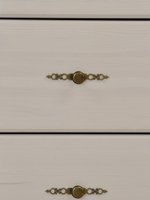 Комод деревянный Сюзанна, белый