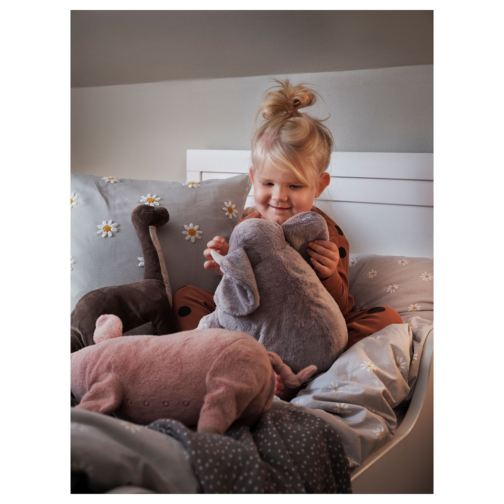 Чехол на подушку IKEA NATTSLANDA (НАТТСЛЭНДА), Серый с рисунком, 50x50 см