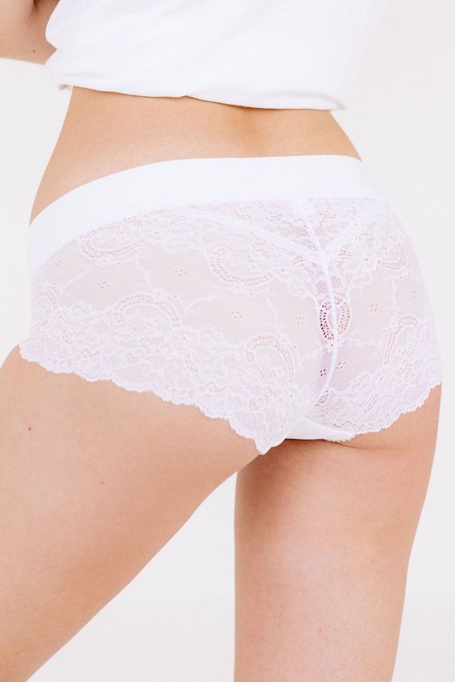 Трусы Лейсбелт Белые