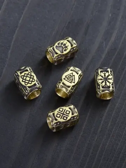 Бусины «Славянские» квадратные из латуни В АССОРТИМЕНТЕ