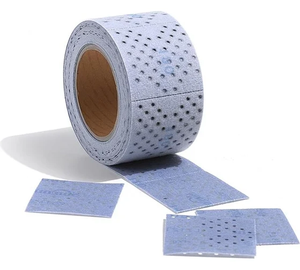 Шлиф.материал CERAMIC L712T в перфорир.рулонах 115мм х 12м на липучке с мультипылеотводом P80