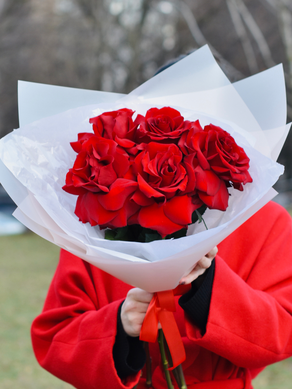 Букет из французских роз сорта Explorer