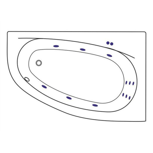 Акриловая ванна Excellent Kameleon P Line 1700x1100 WAEX.KMP17.LINE