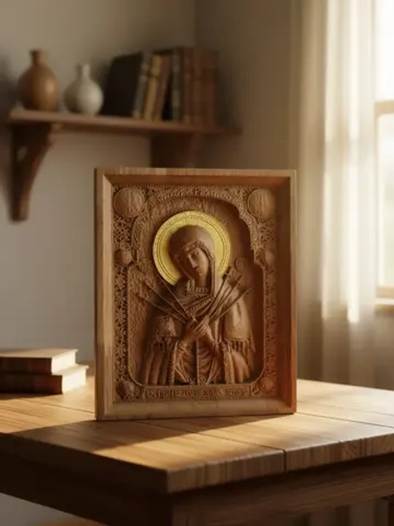 Освященная Икона Божией Матери Умягчение Злых Сердец