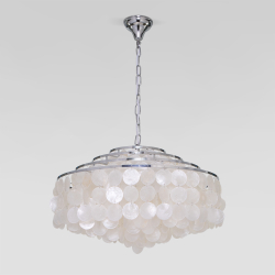 Подвесная люстра Eurosvet 3535/6 хром/перламутр