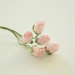 Роза бутон средняя на ножке, длина 1,5см, цвет в ассортименте