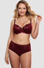 Бюстгальтер-балконет с мягкими кружевными чашками (Размер: 85D) (Цвет: черный)