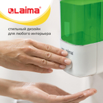 Дозатор для жидкого мыла LAIMA, НАЛИВНОЙ, 0,5 л, белый, ABS-пластик.