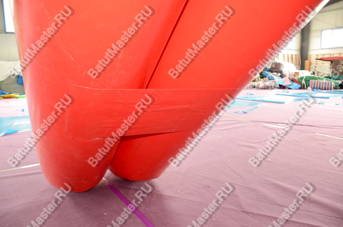 Надувной водный аттракцион «Приключения на скалах» красно-желтый, 3,5*2,5*2 м