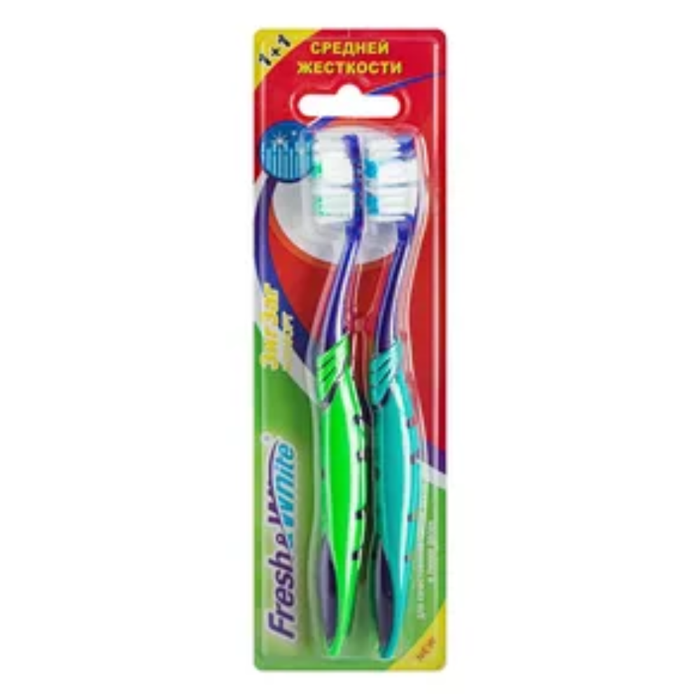 Зубная щетка средней жесткости Fresh&White ЗигЗаг комфорт