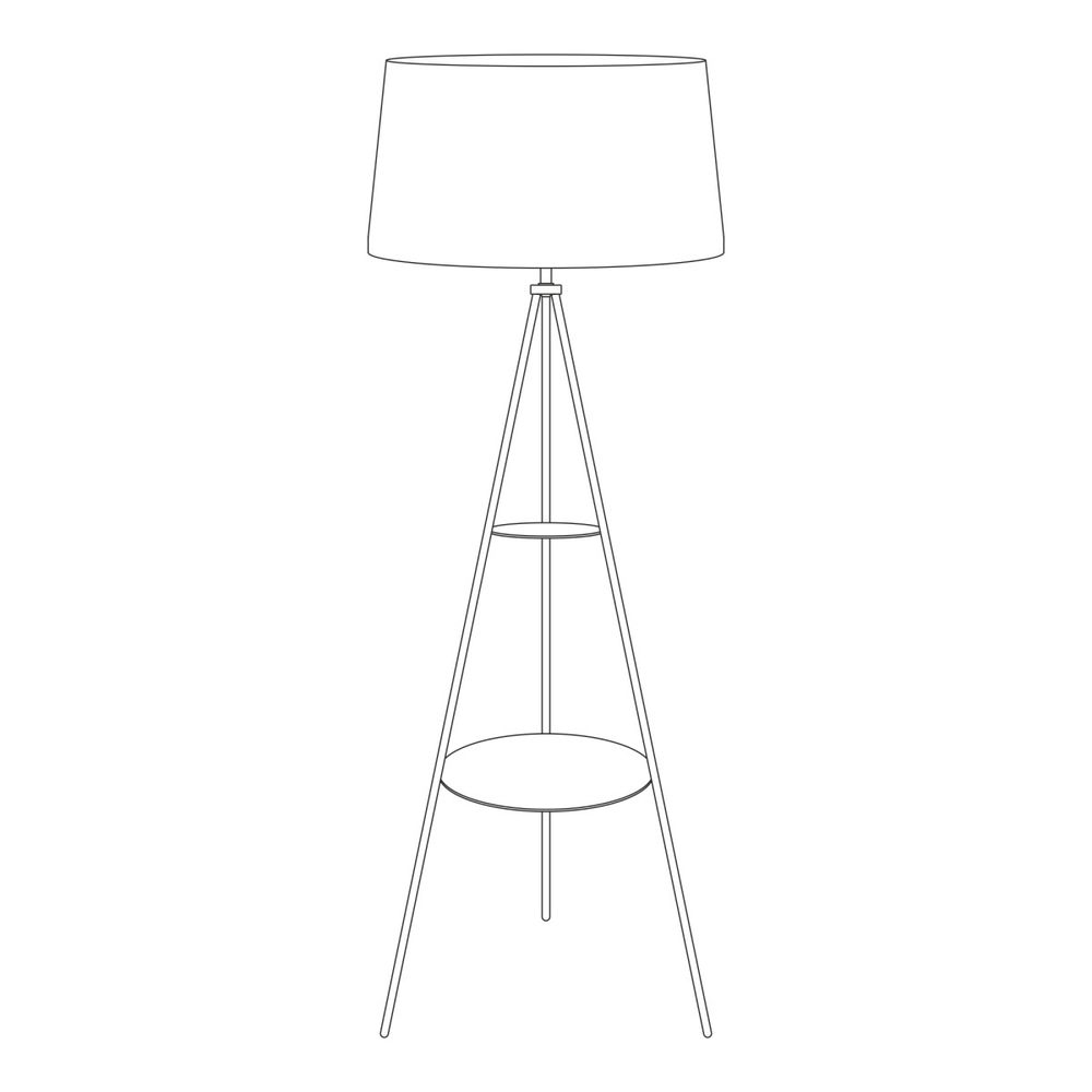 Citilux Рейнер CL806020 Торшер со столиком Белый