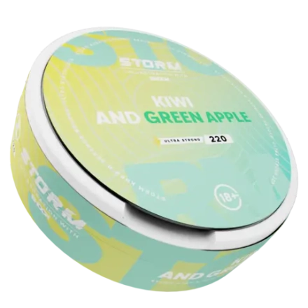 STORM BY ШОК KIWI AND GREEN APPLE (220 МГ) - КИВИ И ЗЕЛЕНОЕ ЯБЛОКО