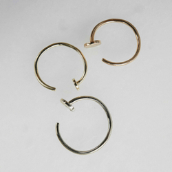 моносерьга «волна» из розового золота