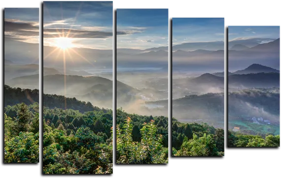 Модульная картина "Лучики света"