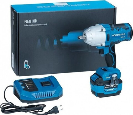 Гайковерт аккумуляторный NORDBERG NE810K ЦБ-00016882