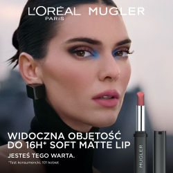 L’Oreal Paris x Mugler - Полуматовая помада с увлажняющим действием оттенок 01 Nude, 1 g