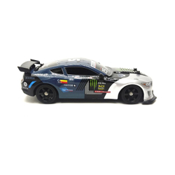 Радиоуправляемая машина для дрифта HB Ford Mustang (4WD, свет, пар, акб, 1:16) - SC16A05-1 бело-голубой