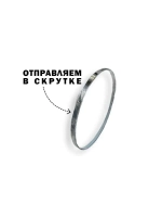 Плинтус плоский из нержавеющей стали, зол сатин, 100 мм, 3 м