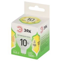 Лампочка светодиодная ЭРА GREEN LINE LED MR16-10W-830-GU5.3 GL GU5.3 10 Вт софит теплый свет