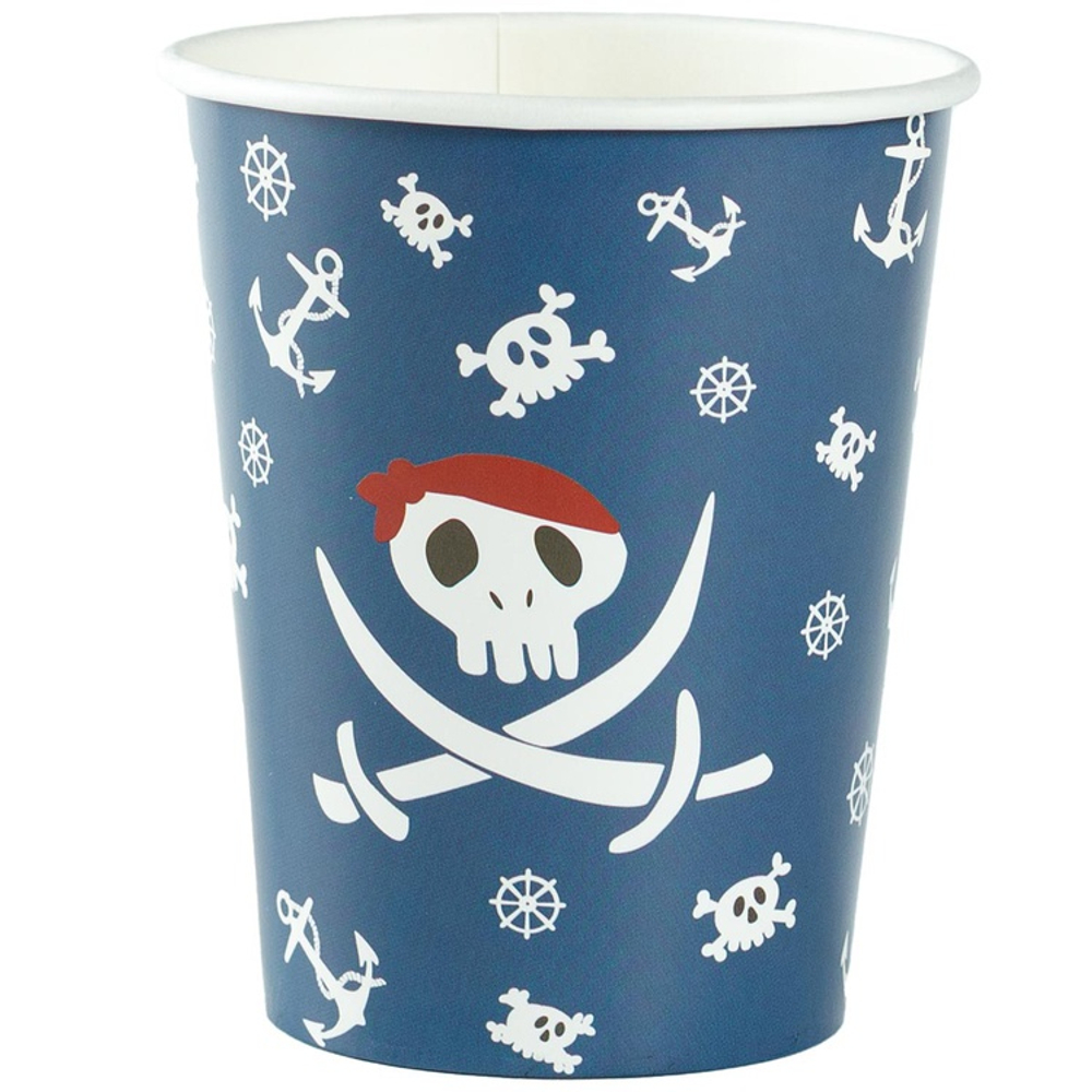 Стаканы бумажные «Пиратский Остров», 250 мл, 6 шт