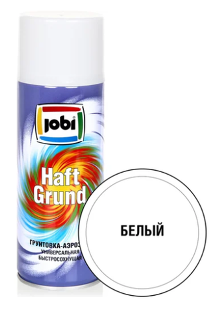 Грунтовка аэрозольная акриловая белая 520мл JOBI