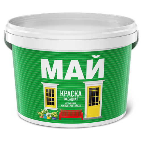 Краска МАЙ фасадная белая