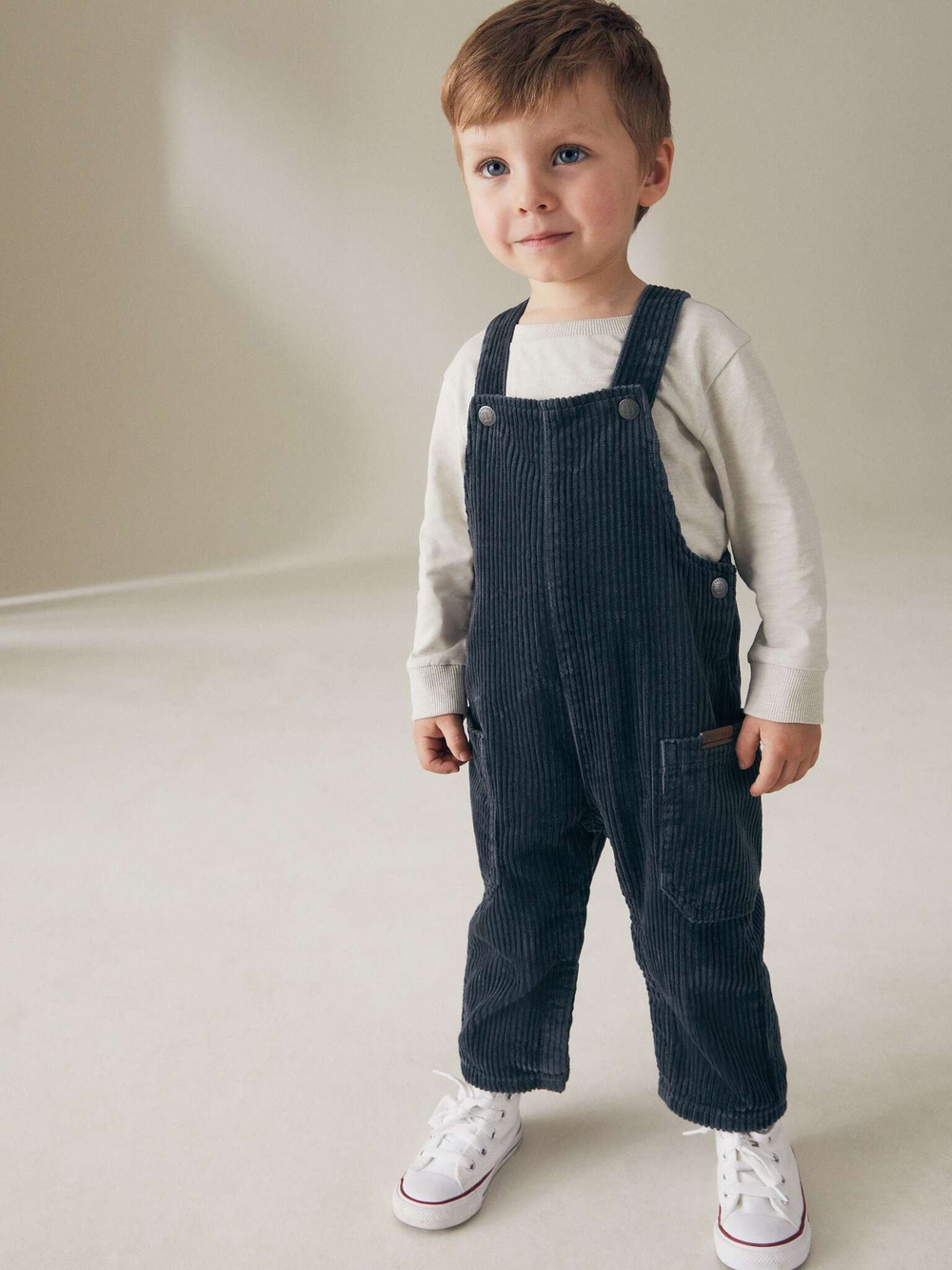 Комбинезон вельветовый для мальчика Next 195-392, Темно-синий