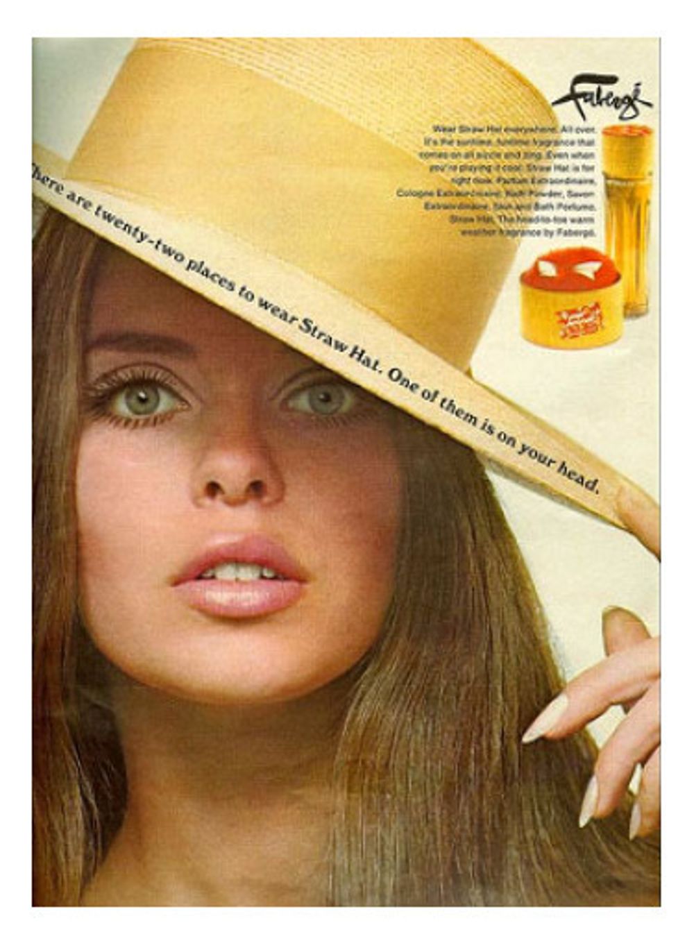 Brut Parfums Prestige Faberge Straw Hat