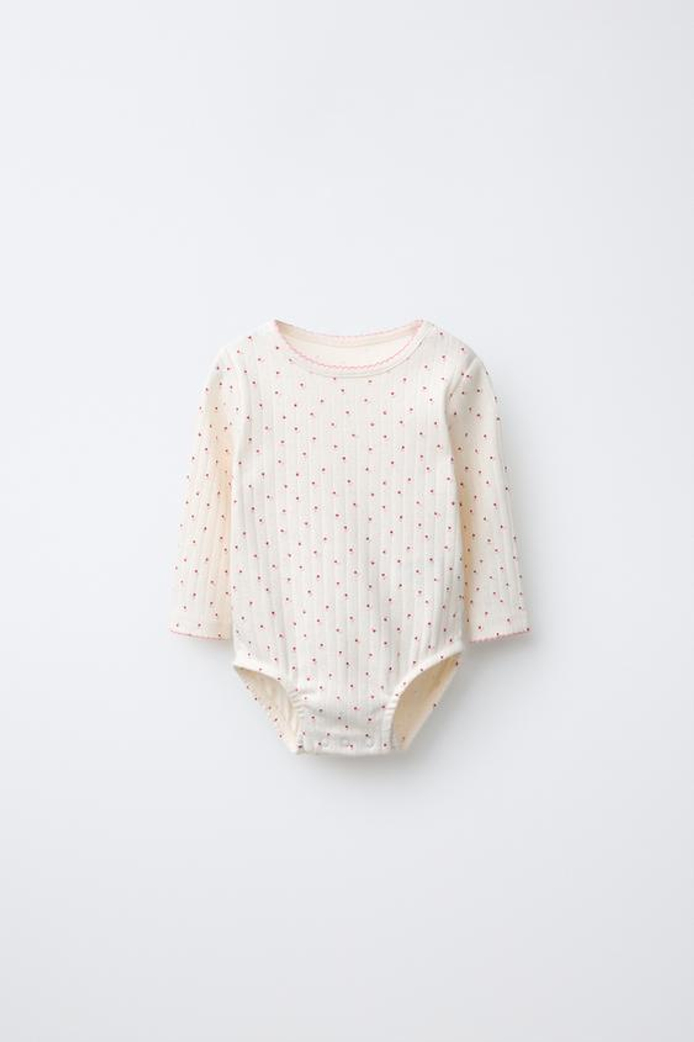 ZARA КОМПЛЕКТ ИЗ КАРДИГАНА, БОДИ И ЛЕГИНСОВ С ПРИНТОМ «СЕРДЦА», ПАСТЕЛЬНО-РОЗОВЫЙ