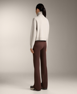 Oysho Вязаный джемпер с высоким воротником, каменный