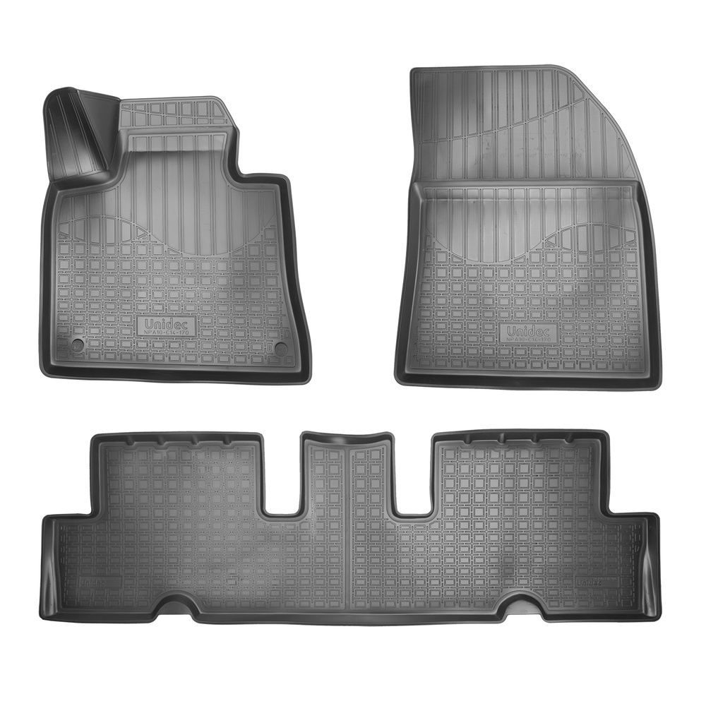 Ковры в салон Norplast/Unidec для Citroen C4 Grand Picasso (2014-)Полиуретан,Черный, арт.NPA10-C14-170