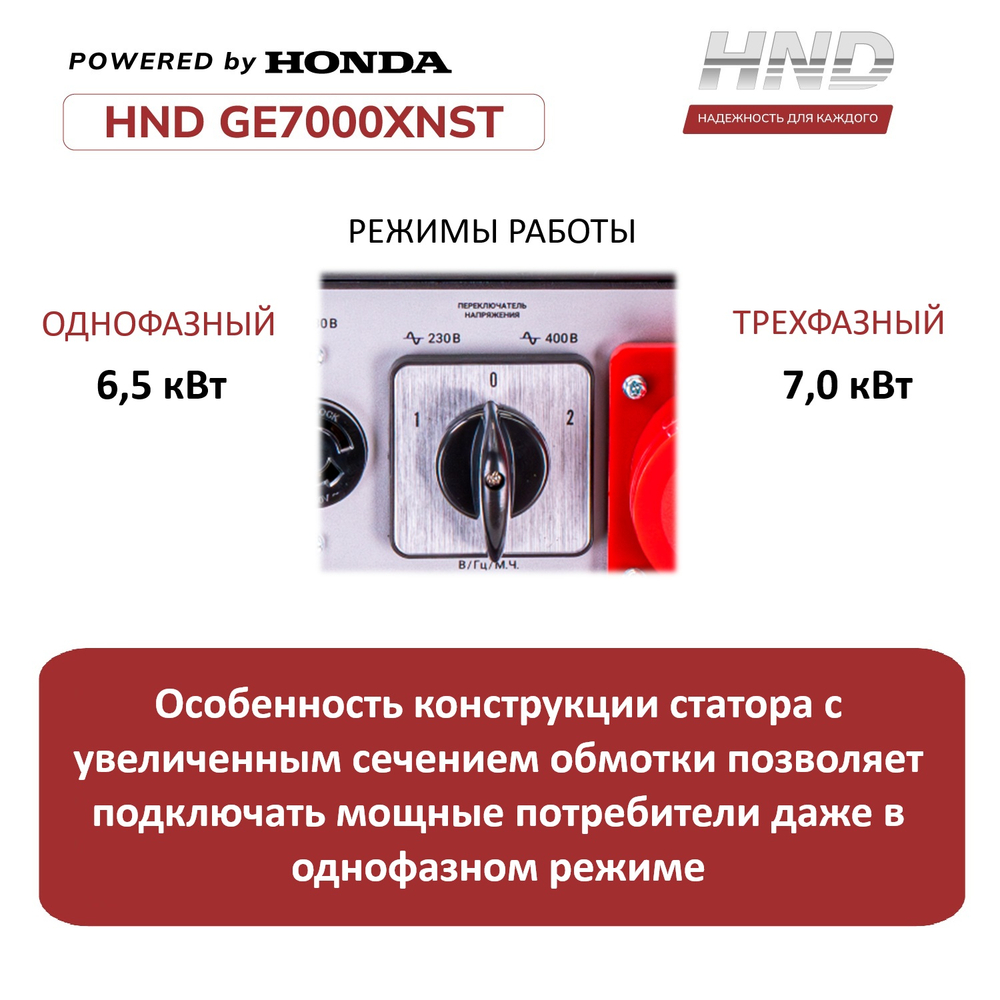 Генератор HND GE7000XNST