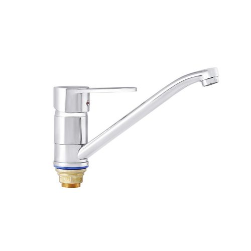 Смеситель для кухни 40к ПРОФСАН ПСМ-425-008 "ПЛЮС"  длин. пов. излив, без подводки, п/гайку ХРОМ