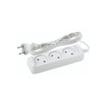 Удлинитель 3гнезда 1.5м с заземлением ПВС 2200Вт 3x0.75мм² Эра (5/20)