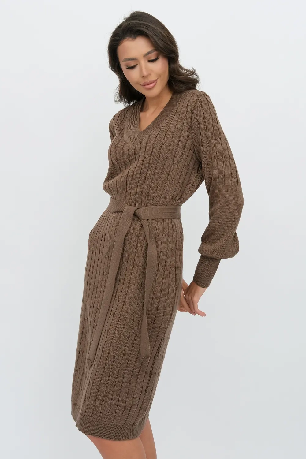 Платье М 2991/кофе