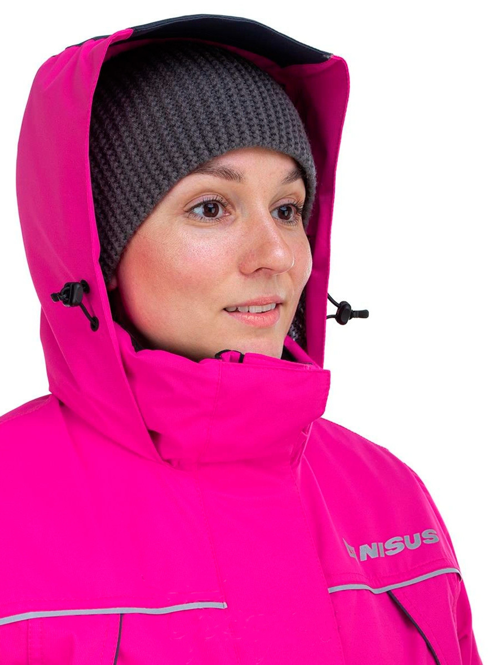 Костюм зимний Nisus MIRA 15/15 К, фуксия/серый, Шелтер до -40С, размер XL (T-M-XL-50-170-F)