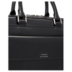 Tommy Hilfiger Leather Shoulder Bag, Crossbody Bag, Handbag, Laptop Bag Men"s Black