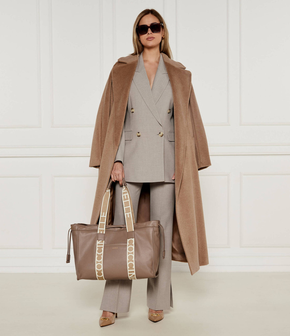 Кожаная сумка-шопер Coccinelle - бежевый(E1 R7B 11 01 01)