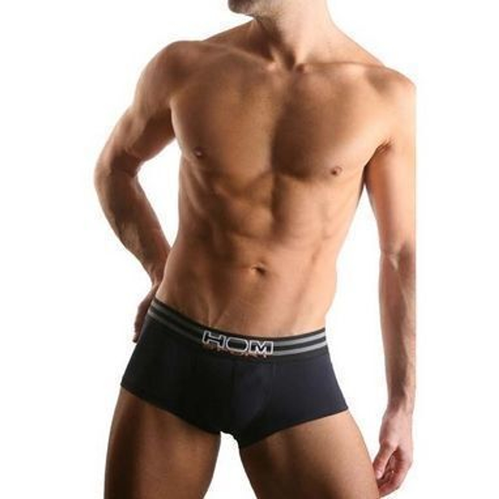 Мужские трусы хипсы черные HOM Sports Color Therapy Trunk Black