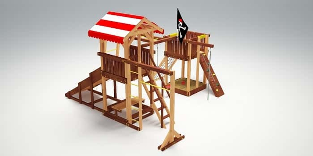 Деревянная детская площадка Савушка "4 сезона" - 8