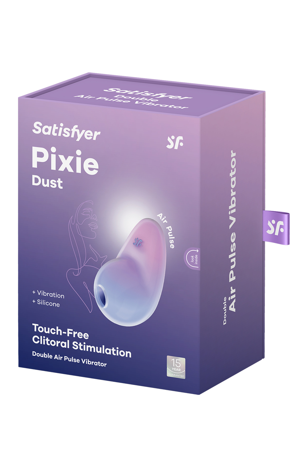 Вакуумный стимулятор клитора Satisfyer Pixie Dust, силикон, фиолетовый