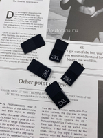 Размерник черный "2XL" 14 мм