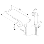 Смеситель TouchReel, монтируемый в стену с гигиеническим душем и полкой AM.PM X-Joy F0H85A822