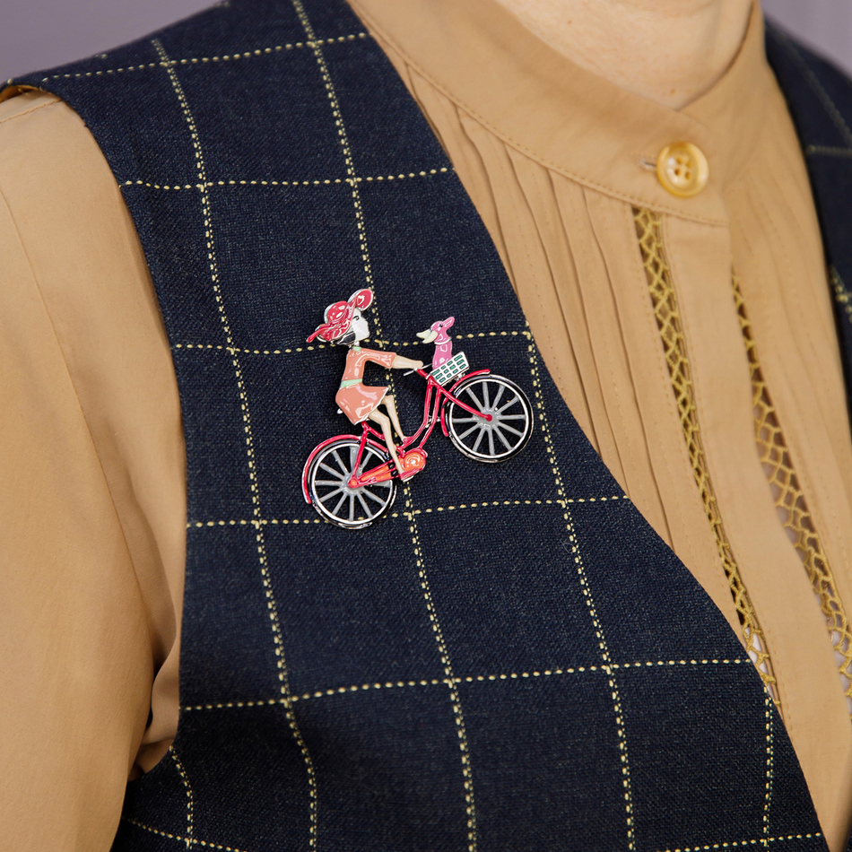 Брошь Shadore Велосипед XZ2294.7 R/S