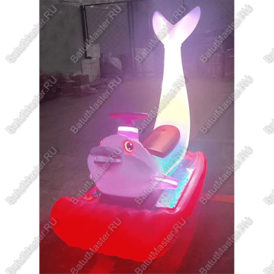 Парковый электромобиль «Дельфинчик-морячок», розовый