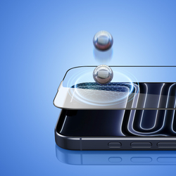 Защитное стекло для iPhone 17 Pro, серия Roga Series от Dux Ducis (комплект с ванночкой для автоматического выравнивания и установки)