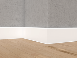 Плинтус напольный Cubu Flex Life светло-серый, 2500x80x11 мм