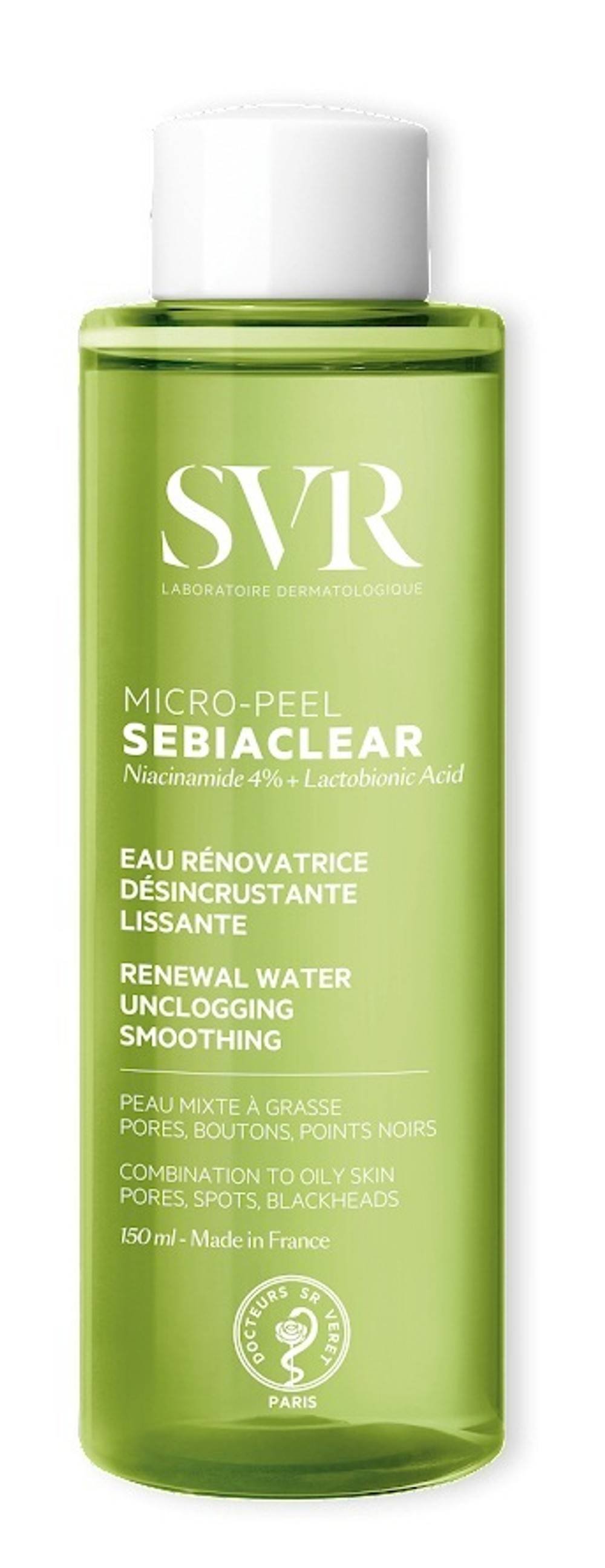 СВР Себиаклир Лосьон для комбинированной, жирной кожи SVR Sebiaclear Micro-Peel 150 мл