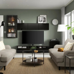 Тумба под телевизор - IKEA BESTÅ/BESTA, 300x42x211 см, черный, Бесто ИКЕА